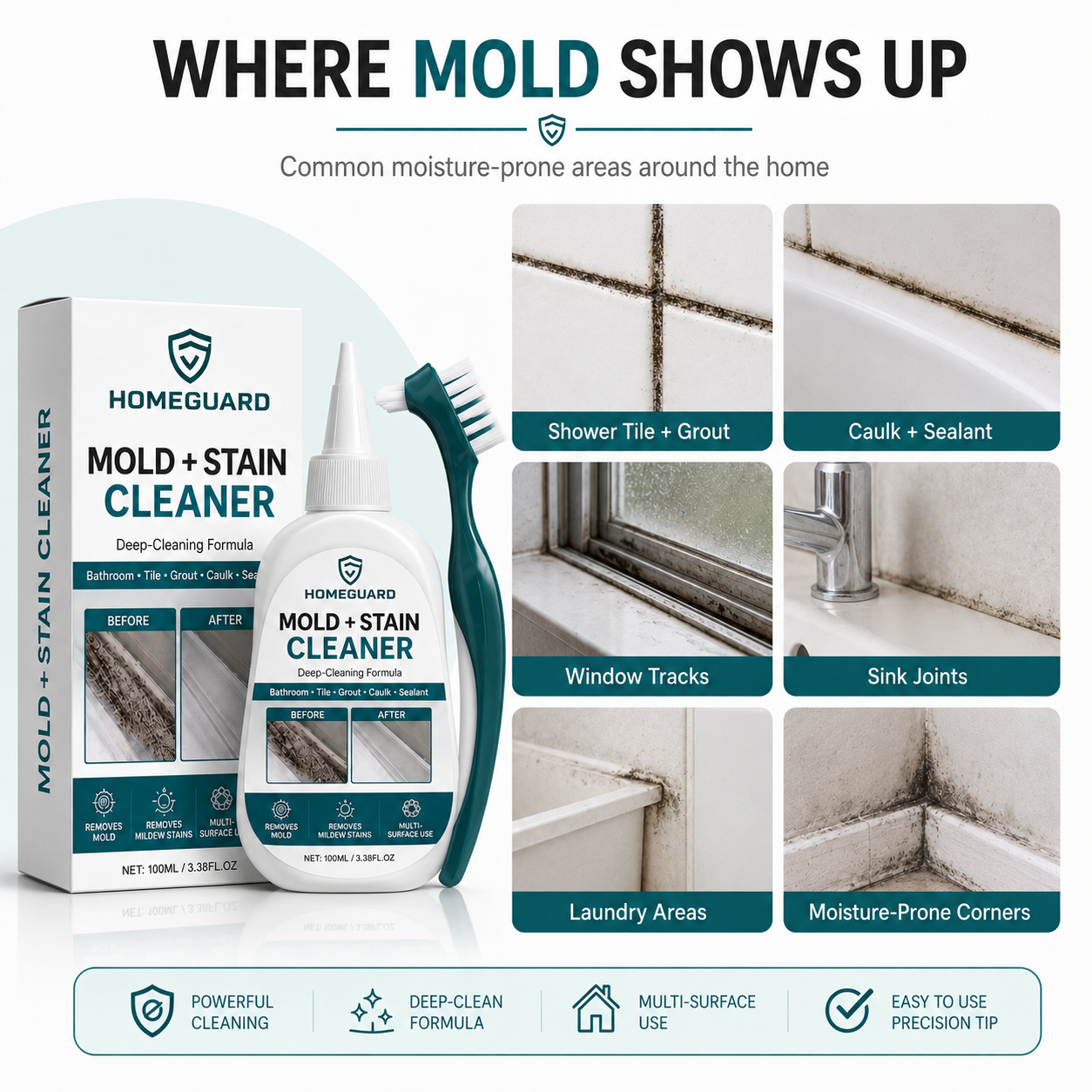 HomeGuard Mold + Stain Cleaner
