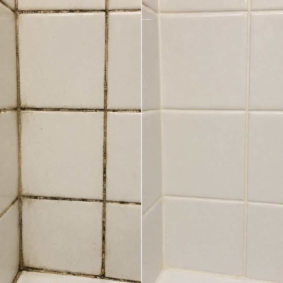 I was tired of staring at those grout lines