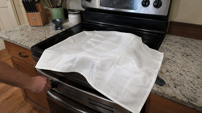 Fire blanket material close-up
